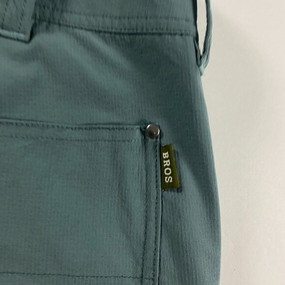 Howler Brothers Shorts Men's Size 31 Watermans Work Green Rips Stop Stretch - Picture 6 of 13